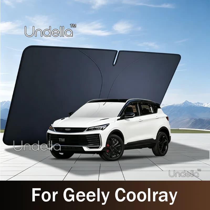 For Geely Coolray 2026 2025 Coolray Plus Car Front Windshield Sunshade Car Heat Insulation Foldable Cover Anti-UV Accessories
