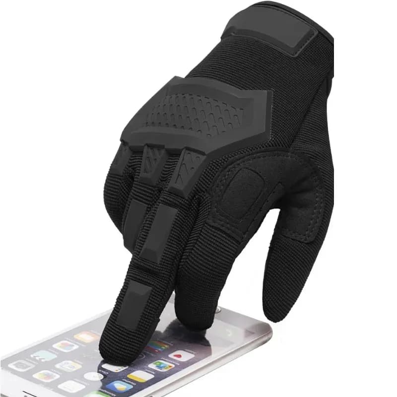 1 paio di guanti tattici a dita intere, touchscreen, per alpinismo, motociclismo, guanti protettivi, sport all'aria aperta, forze speciali