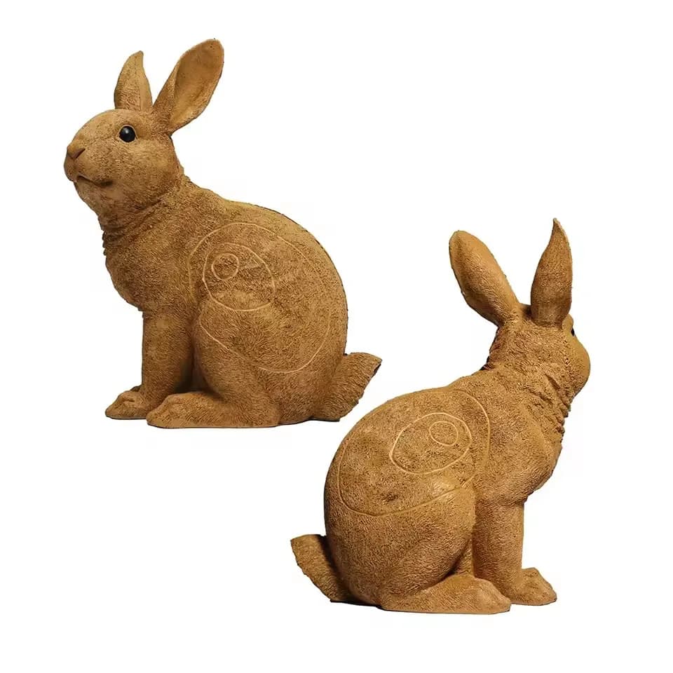 Animal 3D Archery Targets Rabbit Animal Shooter with Stakes for Hunting Practice Targeting Self Healing PU Foam Outdoor Practice