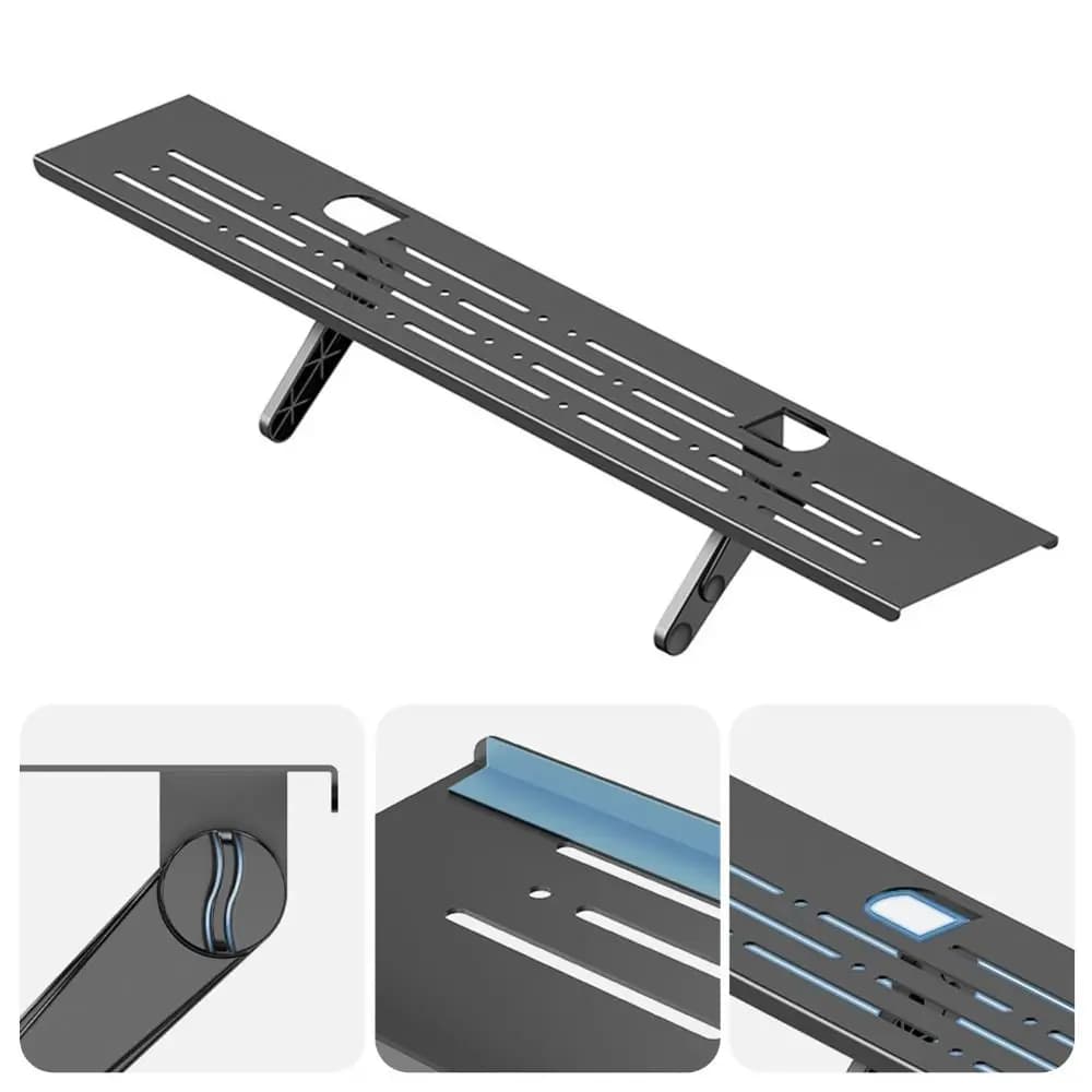 Universal TV shelf, Monitor Organizer, Router and Computer support, Home and Office space