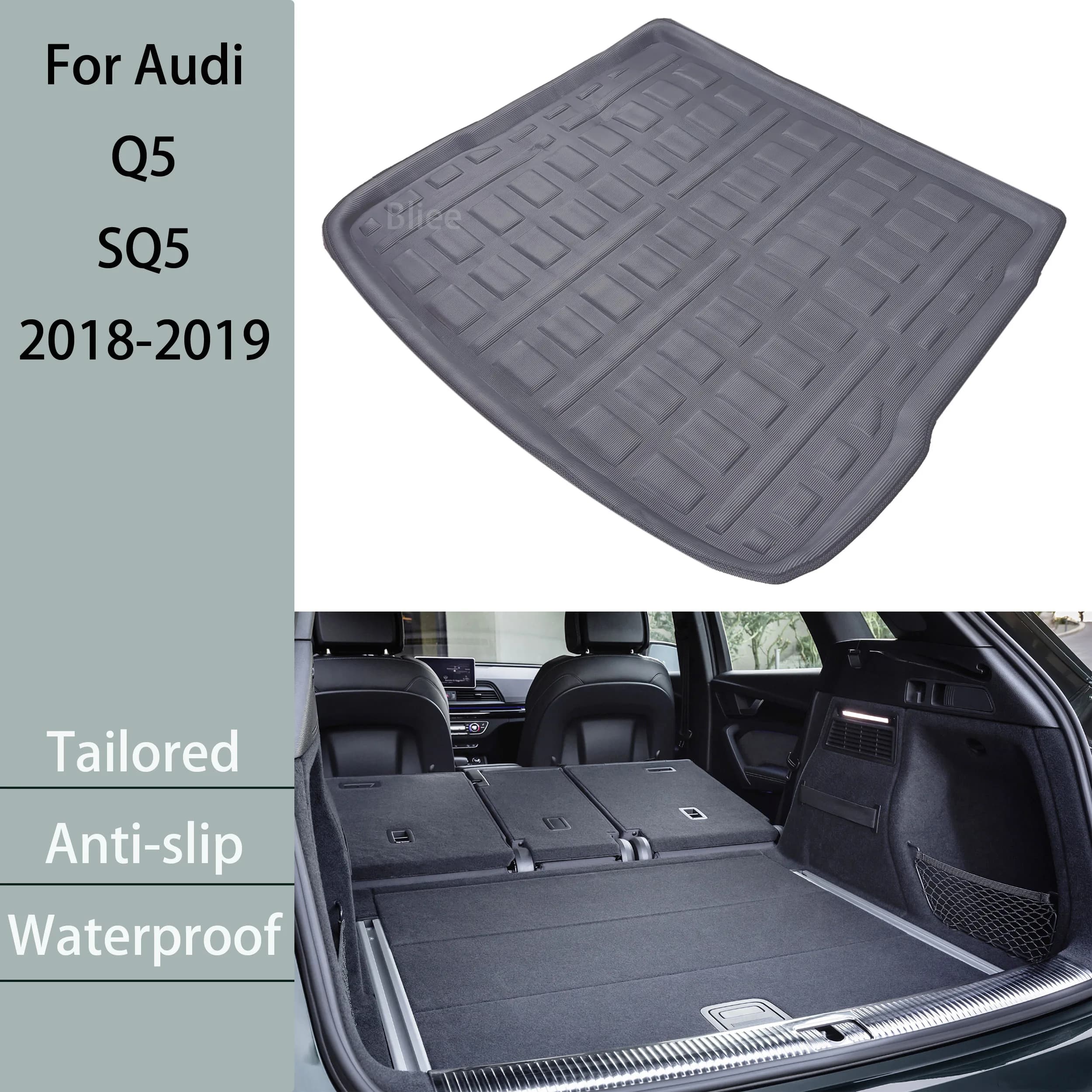 Per Audi Q5 SQ5 2018 2019 FY MK2 80A S-Line Sportback Tappetino per bagagliaio posteriore per auto su misura Cargo Liner Boot Vassoio da pavimento Protezione per tappeti