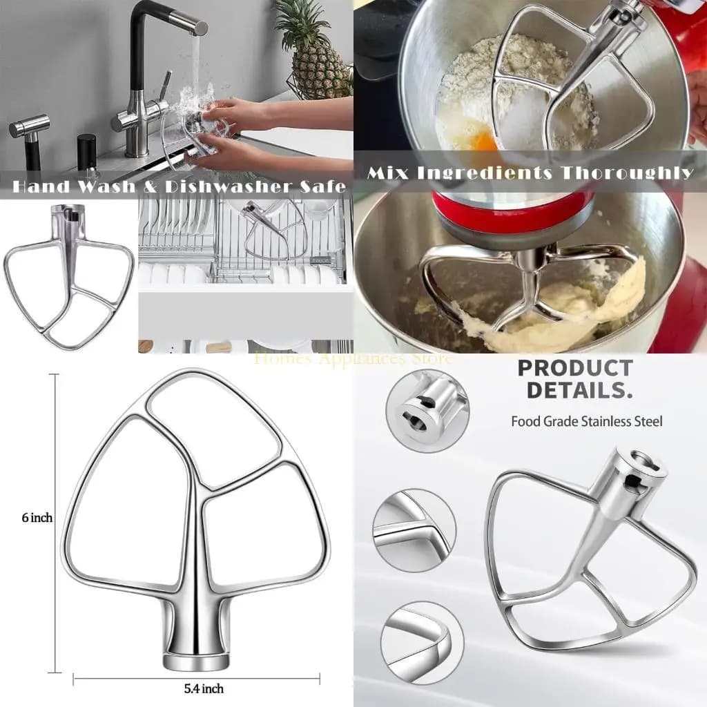D0AB da battitore per 4.5-5QT K45SS KSM150 KSM152 KSM165 Attaccamenti miscelatore a inclinato Cucina