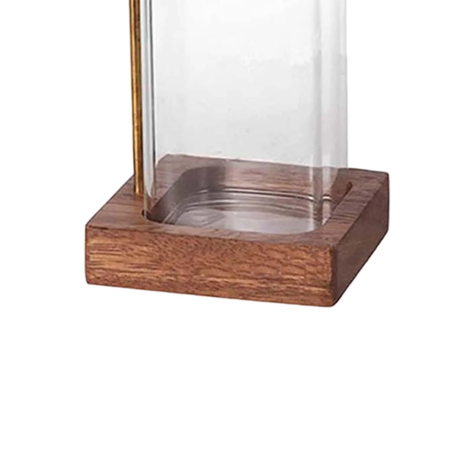 Modern Upside Down Incense Holder with Glass Collector and Brass Clip for Yoga Studio Relaxation