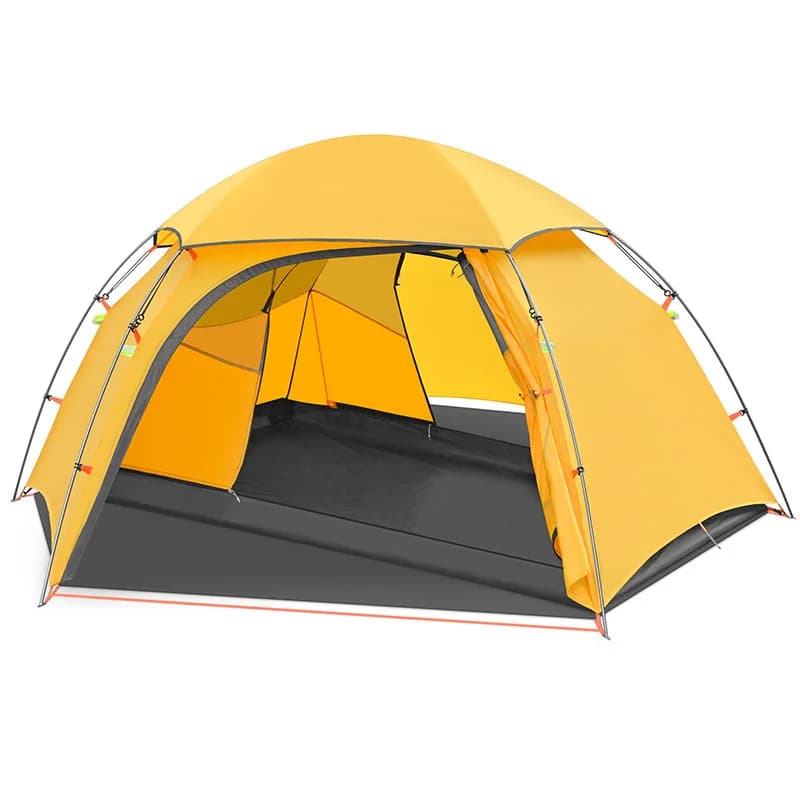 Four Seasons outdoor trekking tent, aluminium pole, double fabric, 2 camping tents, camping, mountaineering
