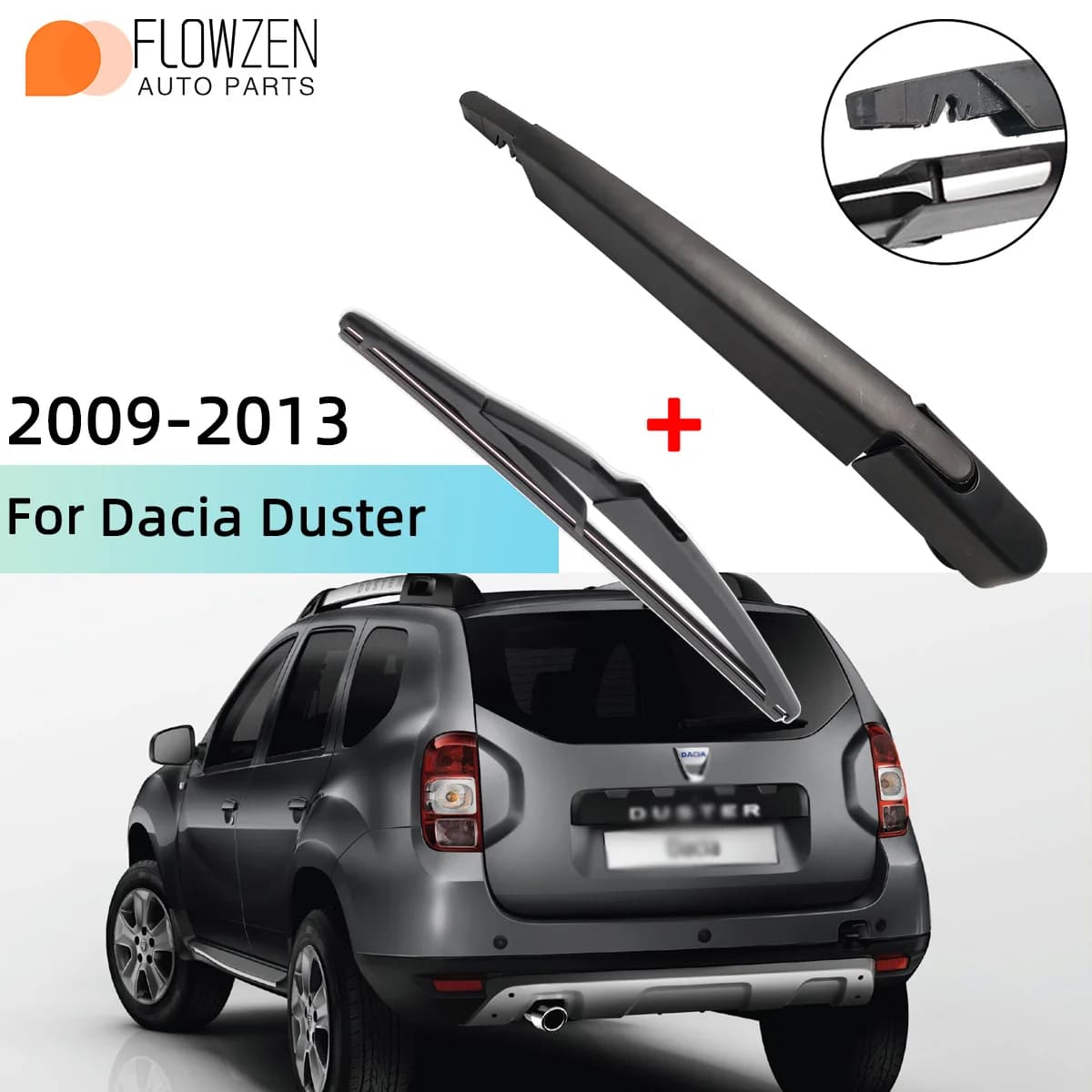 Fits For Dacia Duster 2009-2013 Rear Windscreen Wiper Blade Wiper Arm Windscreen Windshield Wipers Brushes Cleaning Accessories