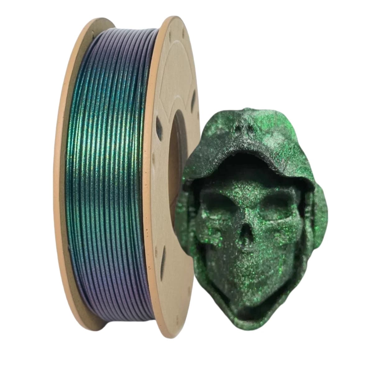 3D Printer Filament PLA 1PC 1.75mm, 250g (0.55 pounds) 3D Printed Filament for 3D Printers, Green Flashing Deep