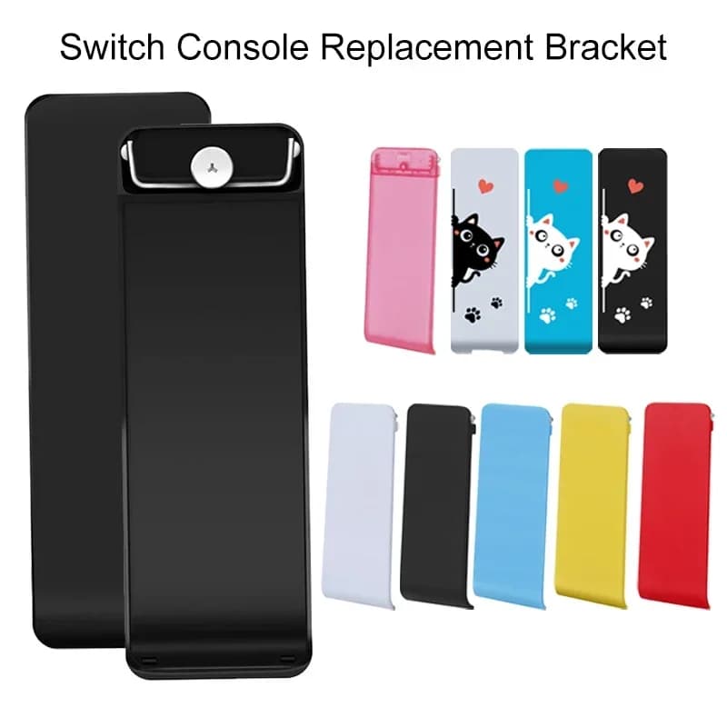 Supporto Posteriore per Console di Gioco Nintendo Switch, Staffa di Ricambio NS, Supporto per Cover Posteriore, Treppiede per Supporto Telefono