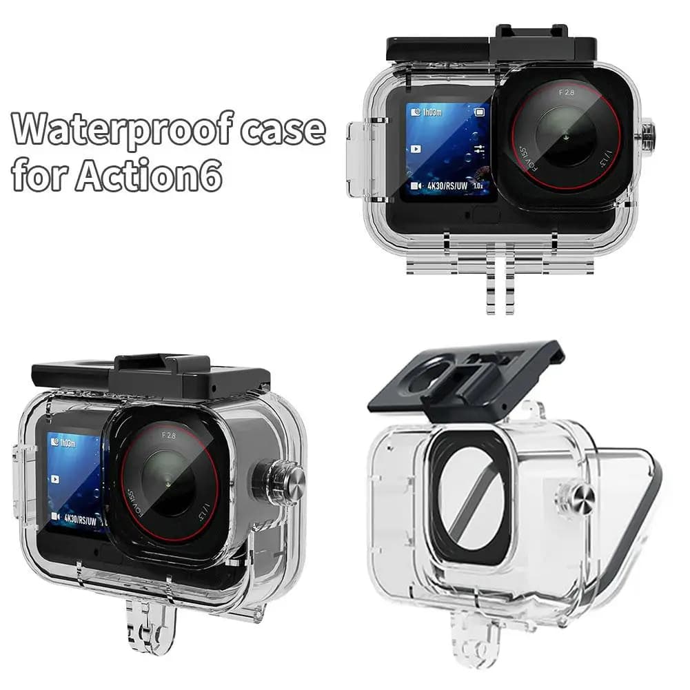 70 M waterproof housing for DJI Action 6 HD Diving Sport Photography Protective cover Camera accessories