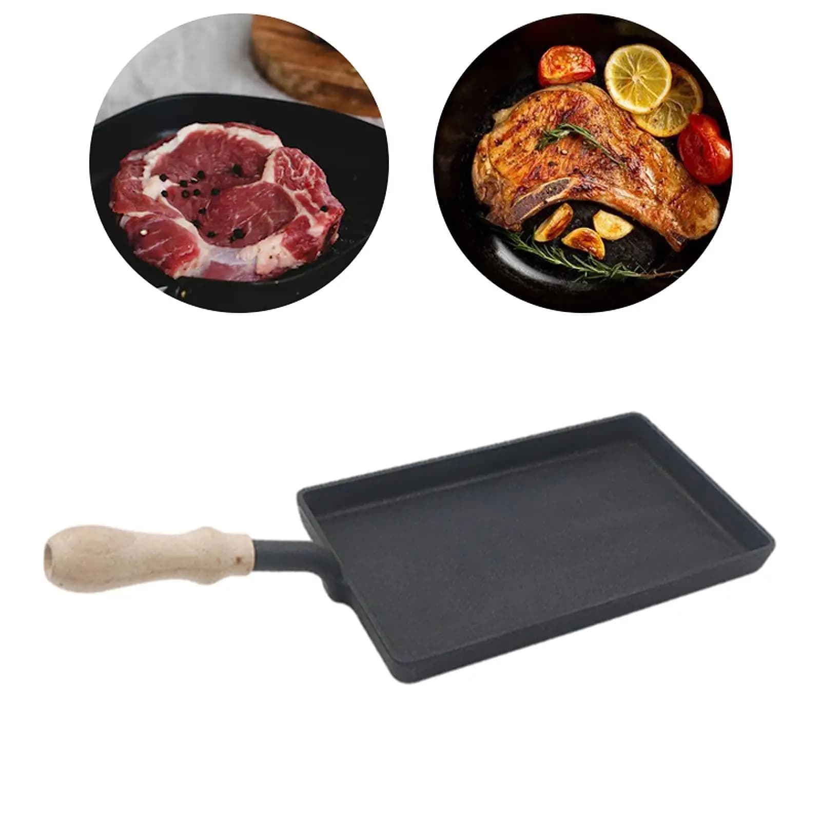 Cast iron plate Non-stick pan Kitchen pots Portable egg cooker