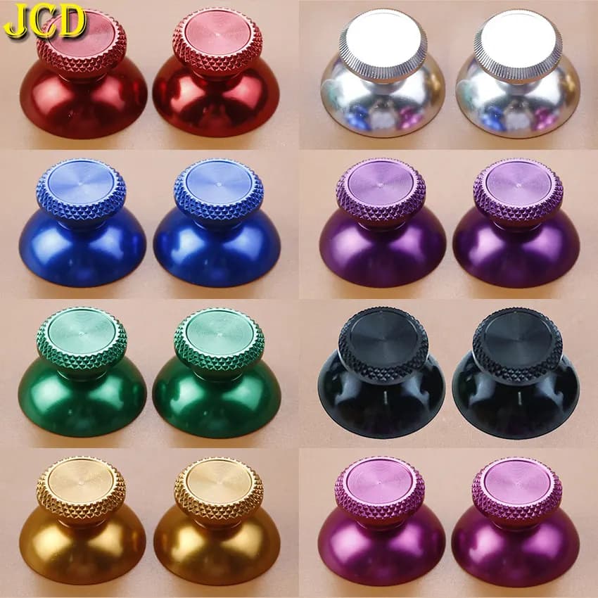 JCD 2 pezzi Joystick analogico in metallo Thumb Stick Grip Cap per Controller PS5 Rocker Thumbstick Cover accessori