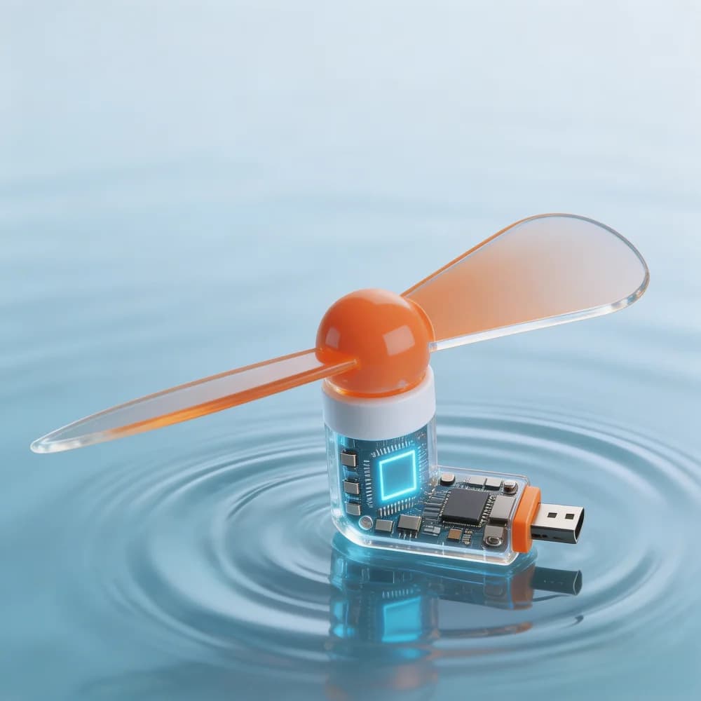Ultra Quiet Portable Mini Fan Micro USB Phone Cooling Fan Mini Cooler for Android iPhone Tablet Laptop Office Outdoor Use