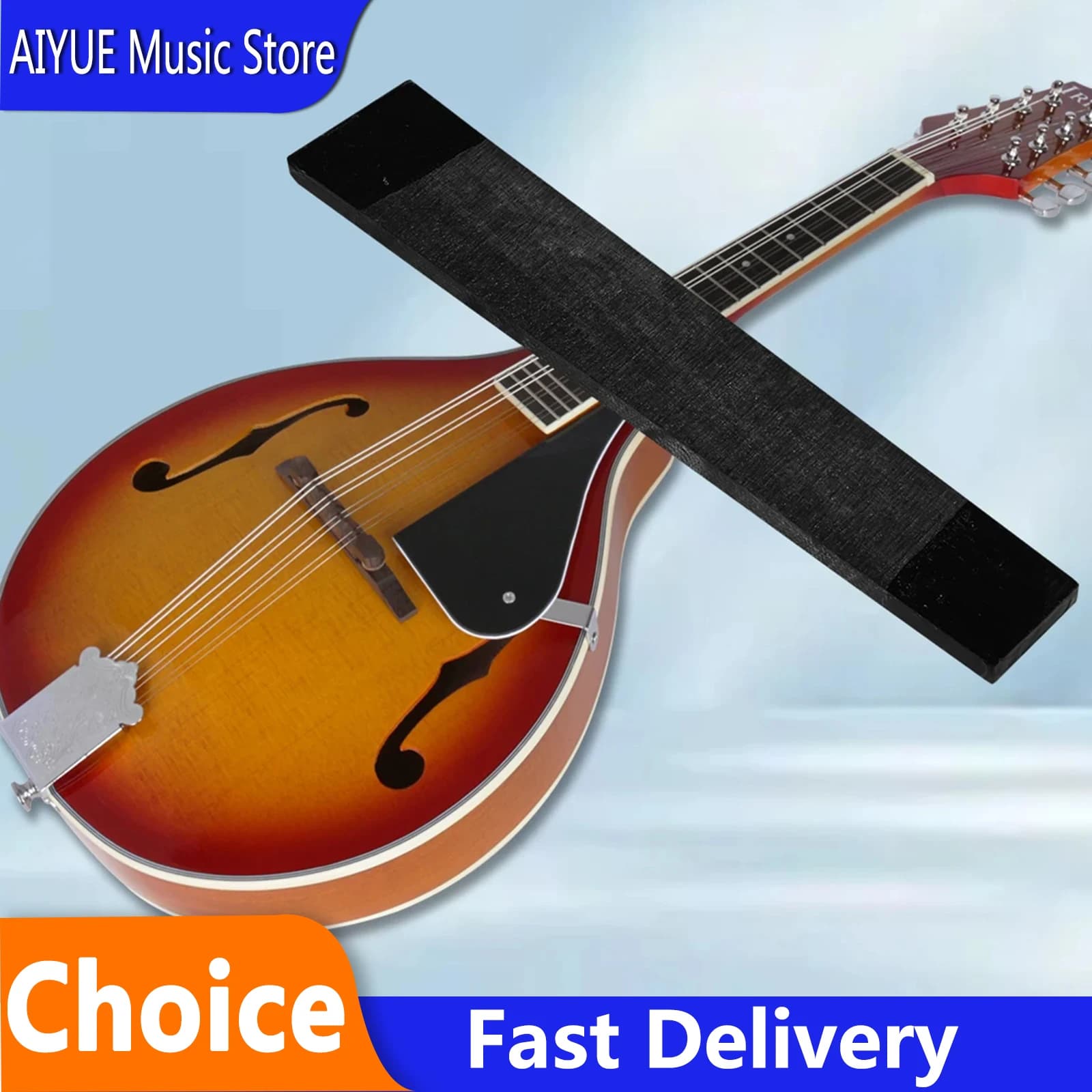 IRIN Ebony Fingerboard DIY Fingerboard wood Ebony Ukulele Violin Guitar Handle Instrument Raw Material Black Accessories Parts