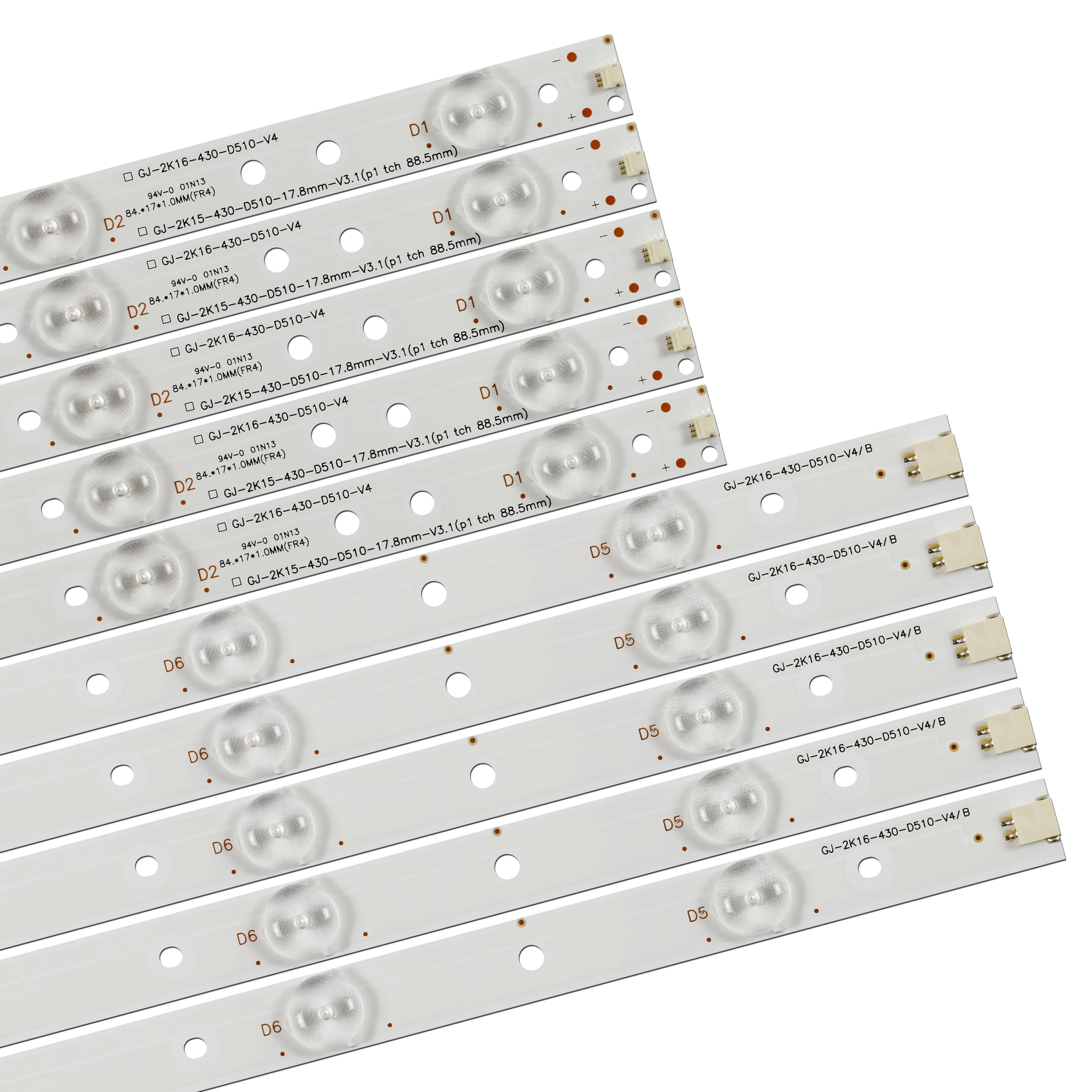 LED strip 10 Lamp For 43" TV 43PUF6061 43PFF5650 LB43003 CRH-AA433535T051053U-REV1.3 LBM430P1001-AJ-3S 2S BV-1 TPT430US TPT430H3