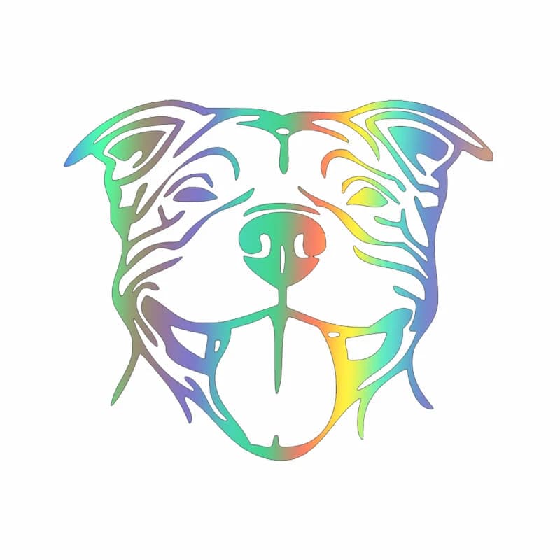 LYKX Adesivo per auto Staffy Staffordshire Bull Terrier Staffie Dog Divertenti automobili Moto Accessori esterni Decalcomanie in vinile