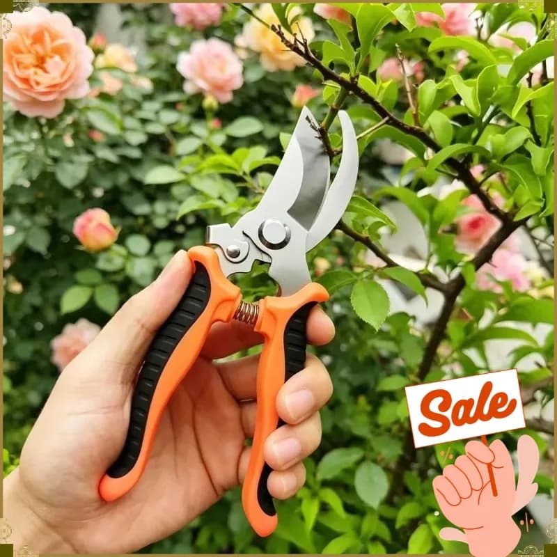 Nuove Forbici da Giardino Professionali in Acciaio Inossidabile, Bestseller, per Potatura di Alberi da Frutto e Fiori, Attrezzo da Giardinaggio Durevole