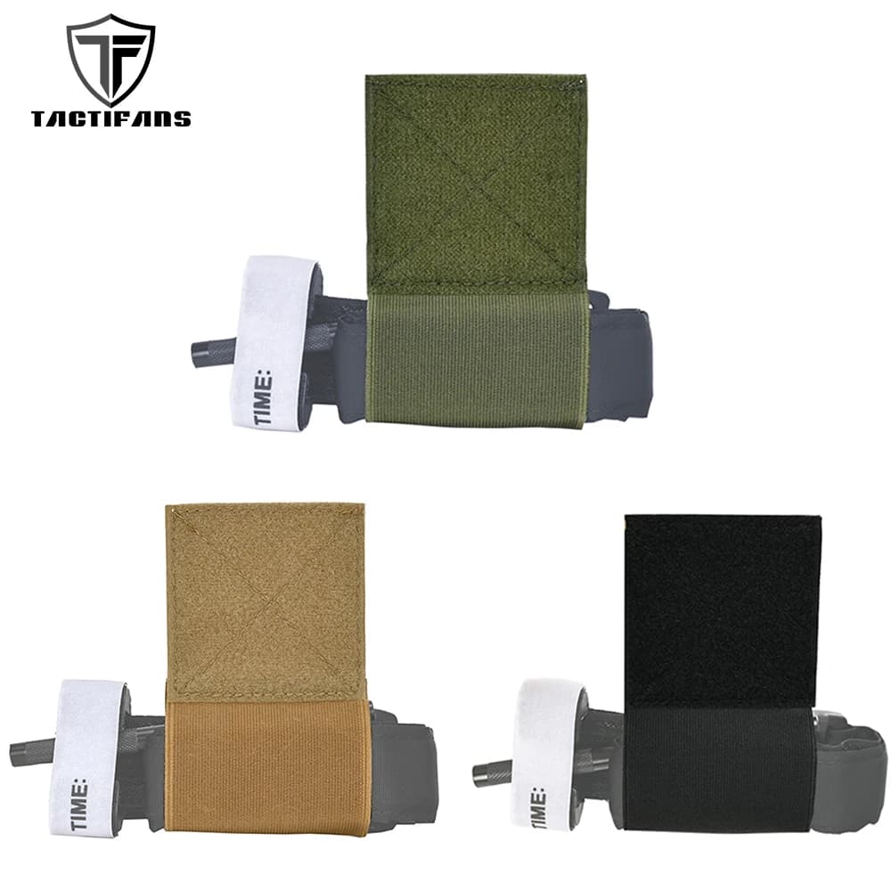 Laccio emostatico elastico tattico TQ Holder Hook & Loop Secure Pouch per Molle Belt Competition Chest Rig Hunting Vest accessori