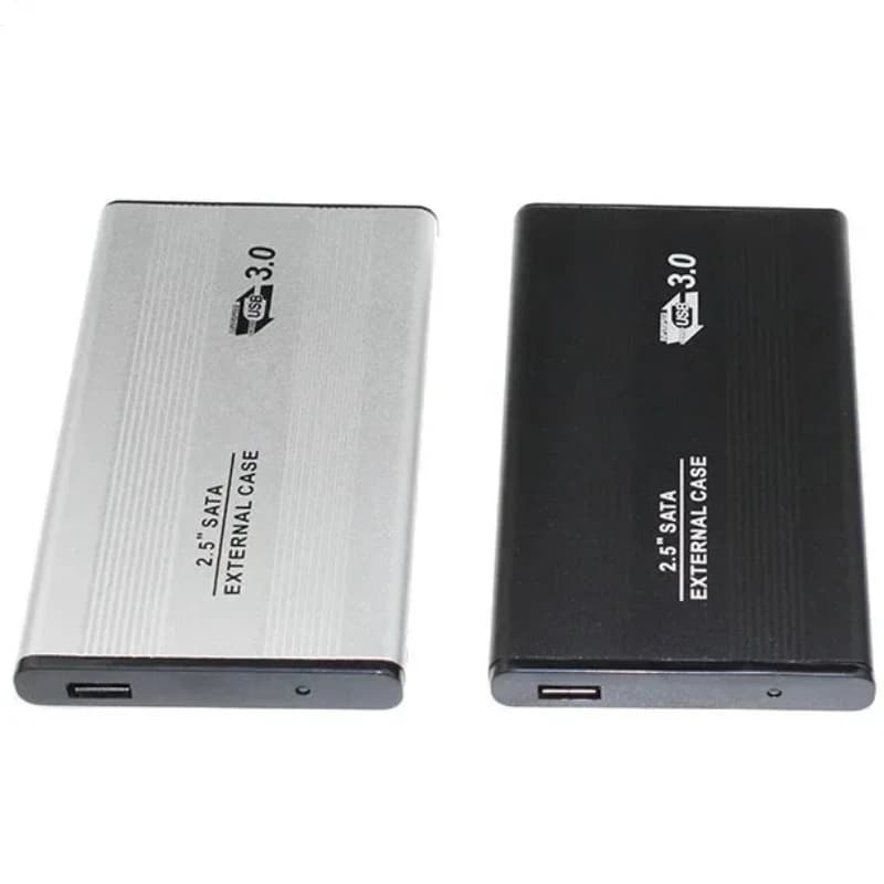 2.5 Inch USB3.0 SATA Hard Drive Enclosure Portable External HDD SSD Storage Case for Laptop Notebook PC Fast Data Transmission