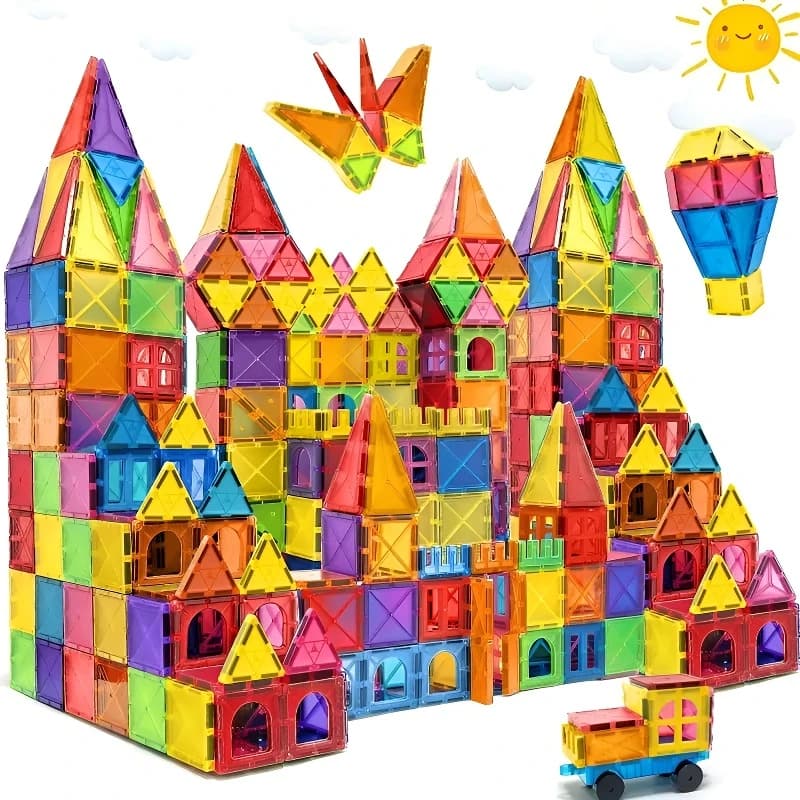 40/64/100pcs Blocchi magnetici di grandi dimensioni Piastrelle magnetiche Modello Set di costruzione Giocattoli educativi per il regalo dei bambini