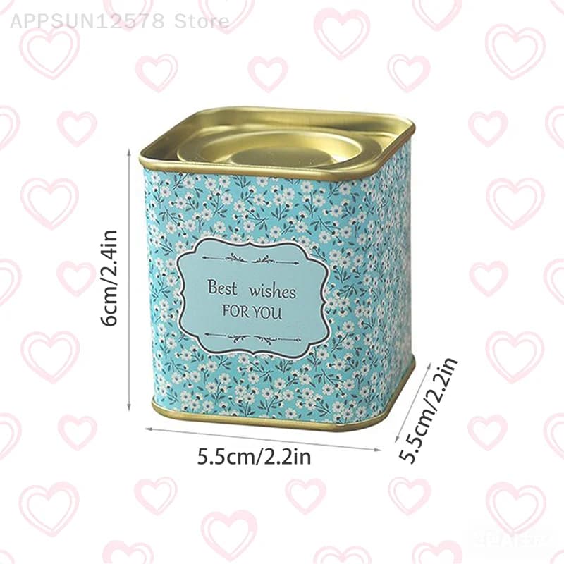 Sealed Tin Storage Containers – Multi-Purpose Mini Jars for Tea, Coffee, Candy, Snacks, and Candles