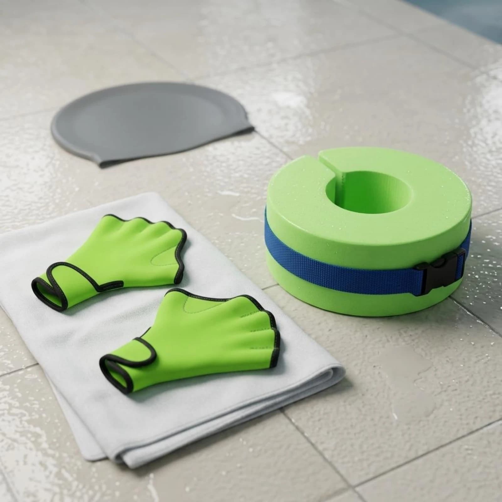 Hand Paddles Lightweight Swim Hand Paddles Swim Buoyant Rings Build Strength Buoyant Dumbbell Improve Stroke Technique