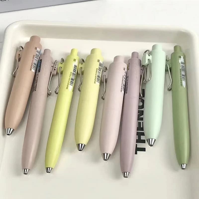 Uni Mini penna gel carina, Uniball UMN-SP Portapenne colorato paffuto Penna tascabile con inchiostro nero spesso Materiale scolastico impermeabile ad asciugatura rapida