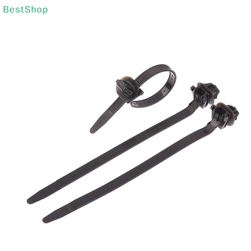 10 pz nylon plastica veicolo moto fascetta cavo cablaggio auto clip di fissaggio push mount elementi di fissaggio automatici colore nero