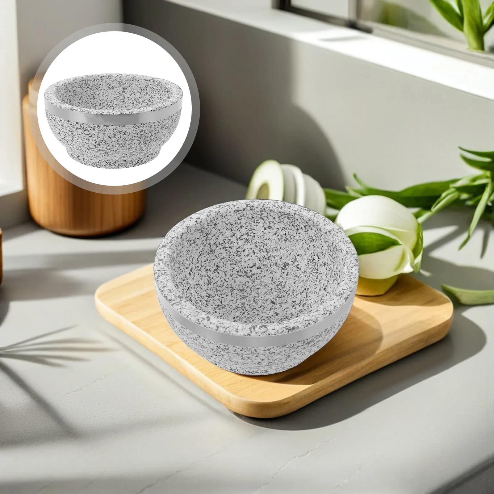 Diffusore di Aromi in Pietra da 400Ml per Sauna e Bagno Turco, Porta Oli Essenziali Naturali per Relax Domestico, Resistente al Calore