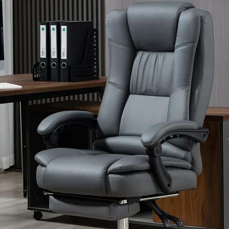Sedie da ufficio ergonomiche moderne Sedie da ufficio girevoli regolabili comfort per computer Mobili da ufficio in pelle da gioco Bureaustoel