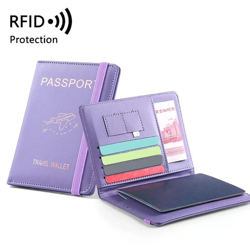 Waterproof Passport Cover PU Leather Travel Holder With Credit Card Slots Cute Passport Case For Women Men