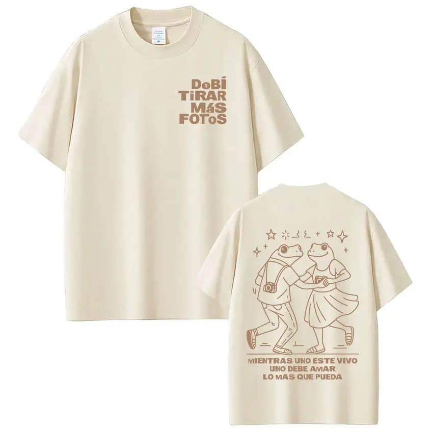 Magliette Rapper Bad Bunny Debi Tirar Mas Fotos DTMF, Abbigliamento Uomo, Moda Harajuku, T-shirt Casual a Maniche Corte