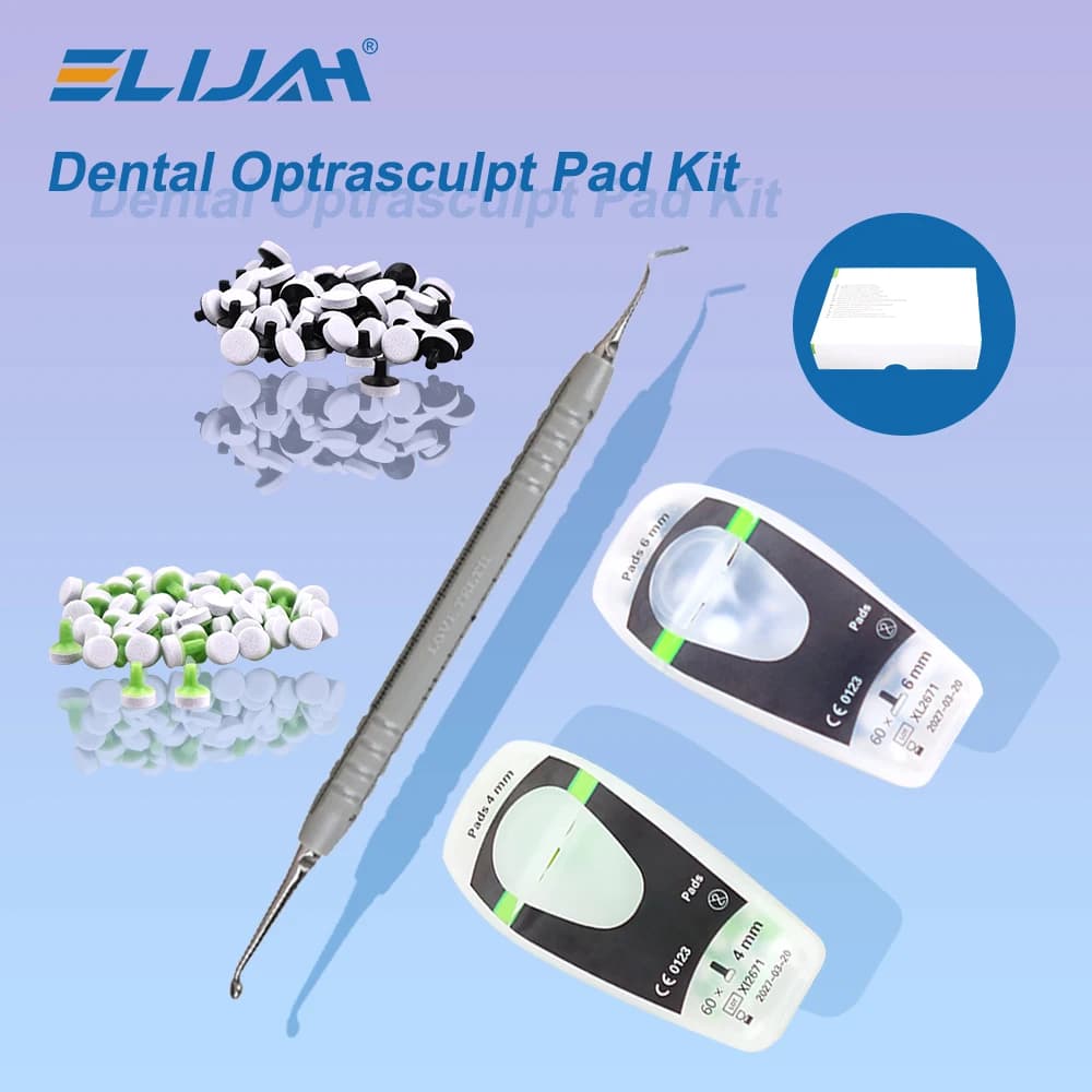 ELIJAH Dental Composite Kit with Foam Modeling Tools, Brush with Handle, Photopolymerized Resin Filling Materials, Dental Whitening Tools