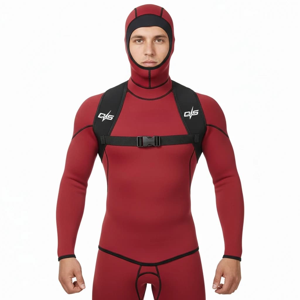 Scuba Diving Weight Vest 3mm Neoprene Freediving with 6 Drop Pocket Spearfishing Equipment