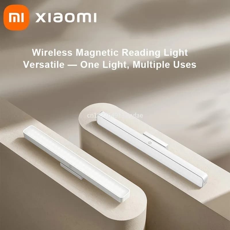 Nuova Lampada da Lettura Magnetica Mijia con Testa Estensibile 36cm, Ra90, 2000mAh, Luce Uniforme, Testa Regolabile, Tre Livelli, 150lm, per Casa