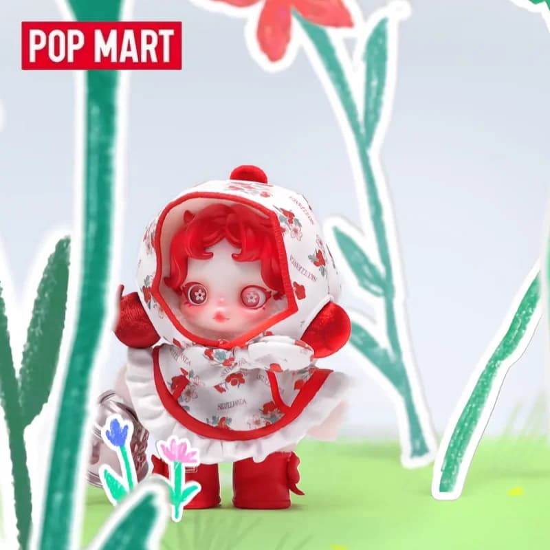 POPMART SKULLPANDA Serie Amid Flowers Blind Box, Giocattoli Kawaii, Action Figure Anime, Scatola Misteriosa con Bambole Sorpresa