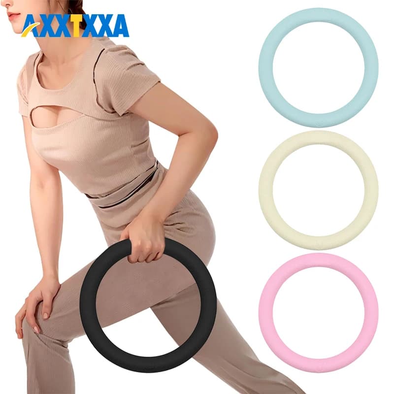 1PCS Power Ring 5lbs Weight Ring 2-in-1 Kettlebell & Dumbbell, Cast Iron + Silicone Gel Coating, Yoga Exercise, Aerobics