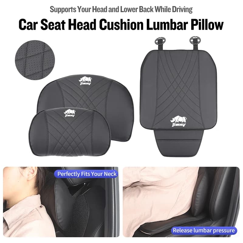Car Seat Headrest Lumbar Support Neck Pillow Cushion Backrest For Suzuki Jimny Alto Swift Grand Vitara Ignis DZire Baleno Spaci