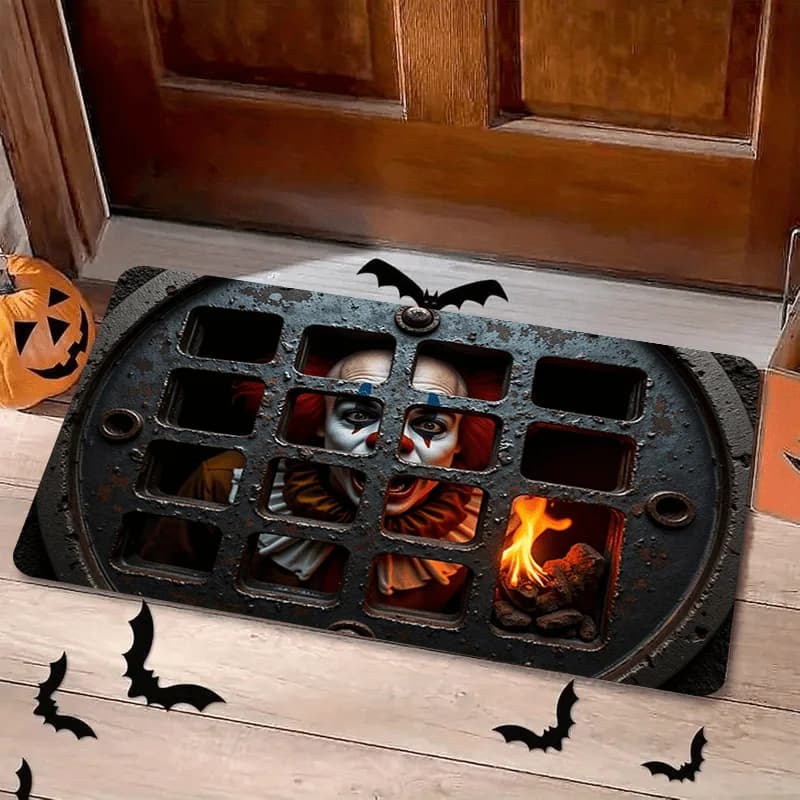VIKAMA Thanksgiving Turkey Doormat Non Slip Washable Entrance Mat for Home Entryway Hallway Holiday Decor