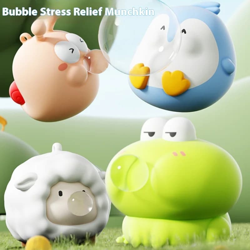 Simpatici giocattoli squishy pop eye per alleviare l'ansia da stress, giocattoli sensoriali Fidget per animali a bolle, regalo divertente per bambini e adulti