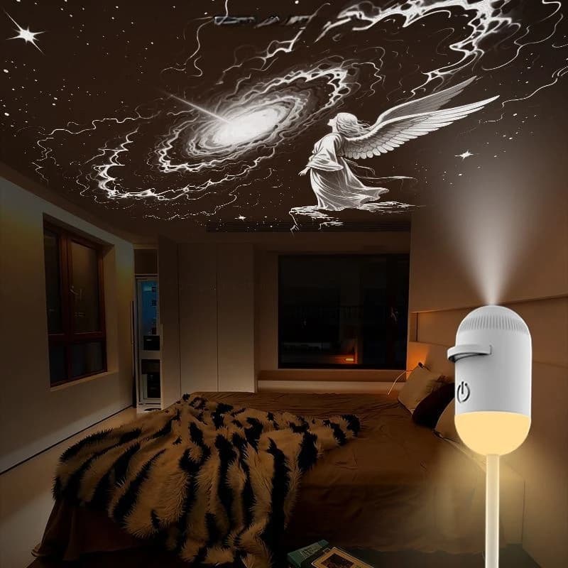 Mini proiettore Galaxy Star, due in uno, luce notturna, luce d'atmosfera per la casa, decorazione per camera da letto, auto, regalo per bambini