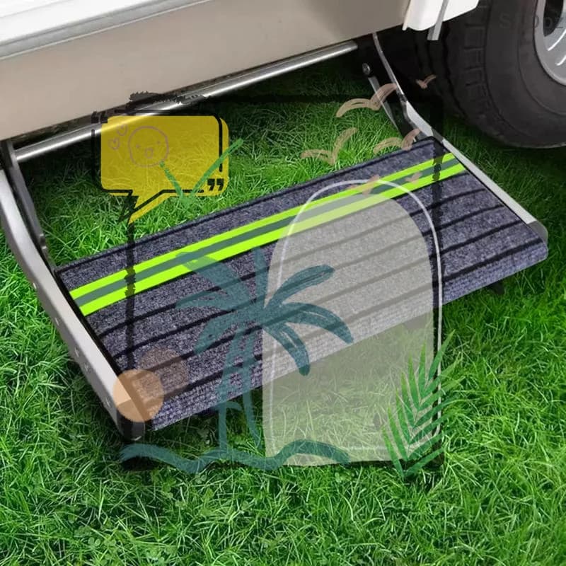 Motorhome Step Doormat RV Stair Carpet Non-slip Replacement: Outdoor Travel Camping Accessories