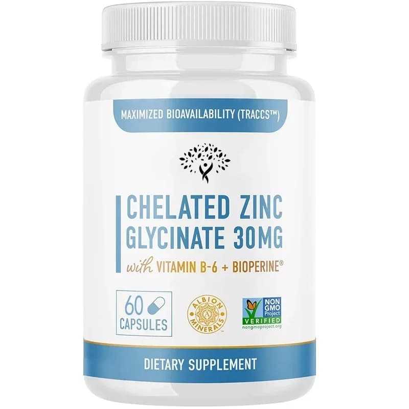 Zinc supplements celerate-Glycinate zinc | | Vitamin B6, and Bioperine, zinc glycinate | | Non Gmo, Senza Glutine -60 Capsules