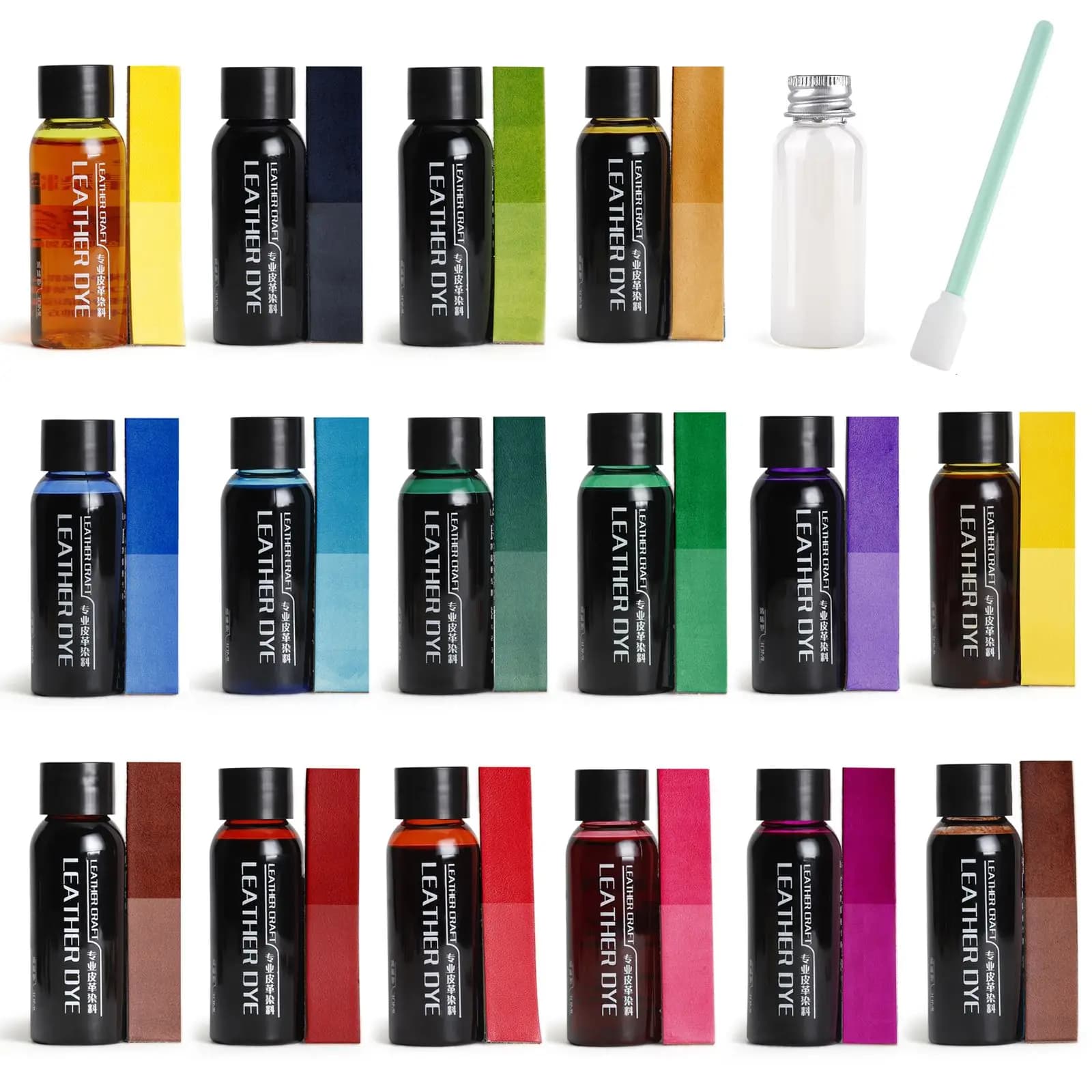 30ml Leather Edge Paint Oil Finish Dye Color Coats Professional Edge Dressing DIY Crafts For Vegetable Tanning Leather Shoes