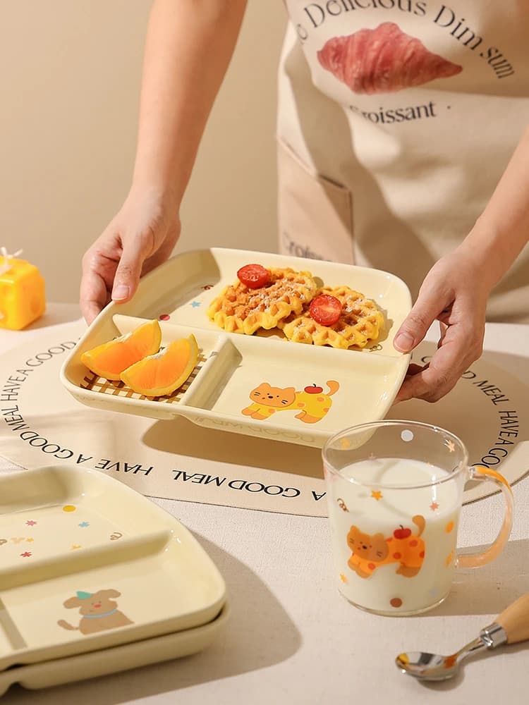 Shared Plate for Dogs Carini, for Weight Loss, Breakfast, Glass Cup for One Person, Fat Reduction, China Cutout Product