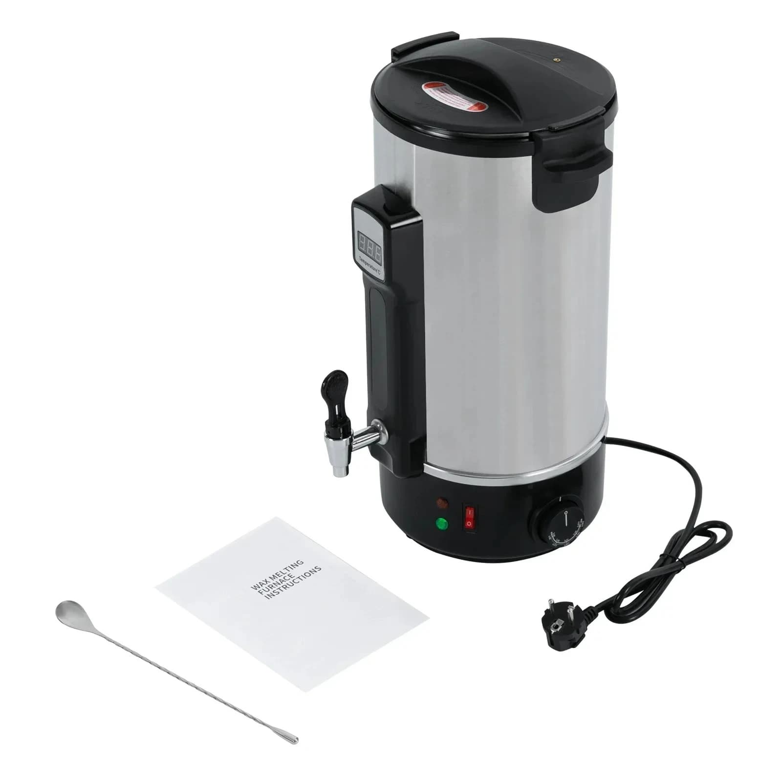 8/10.8/12L Wax Melter for Candle Making - Heating Spout, Easy Clean for Soap Mass Production