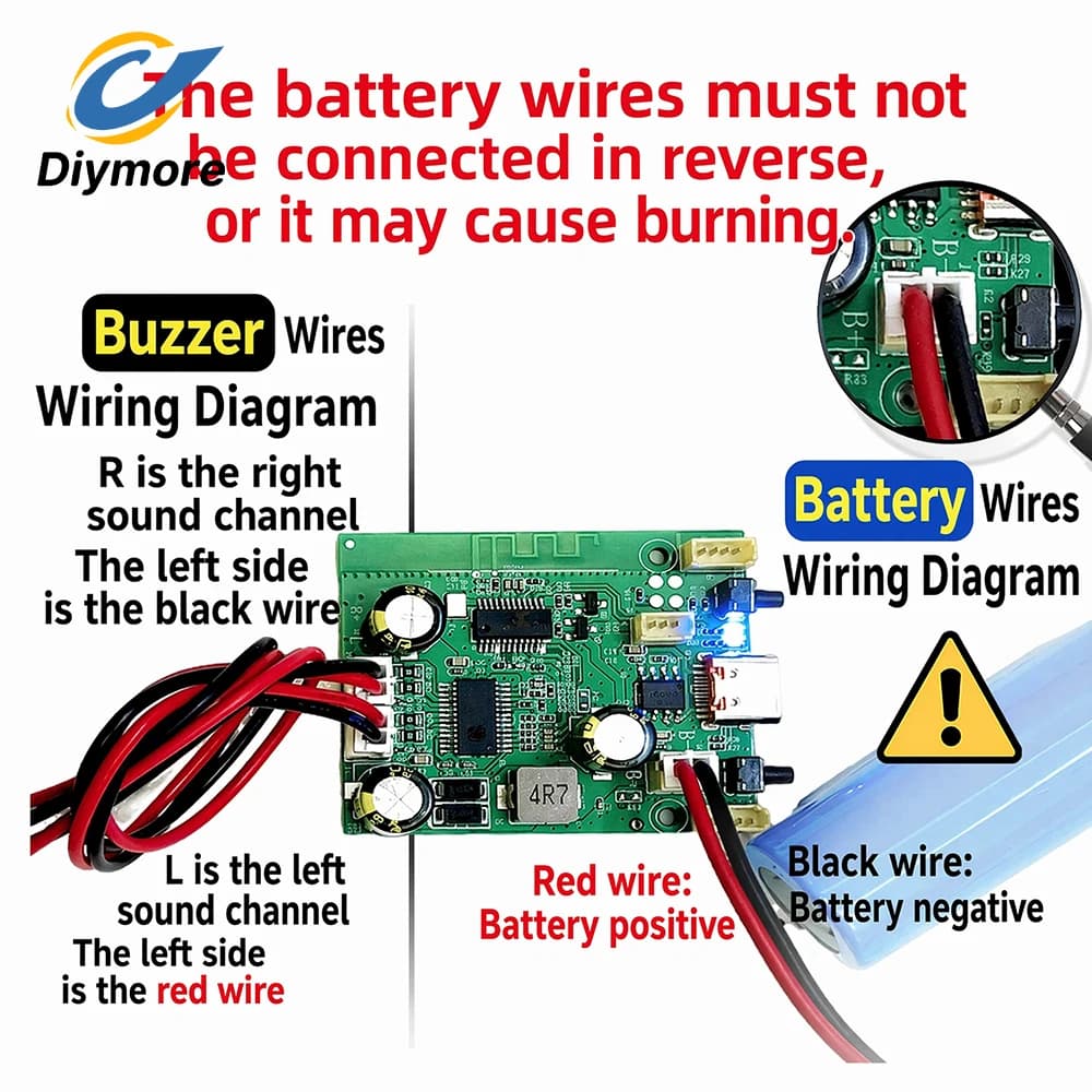 Stereo Audio Amplifier Module Bluetooth 5.1 20W 2 Channel Amplifier Board with EQ DRC TWS for DIY Wireless Speaker Car Audio
