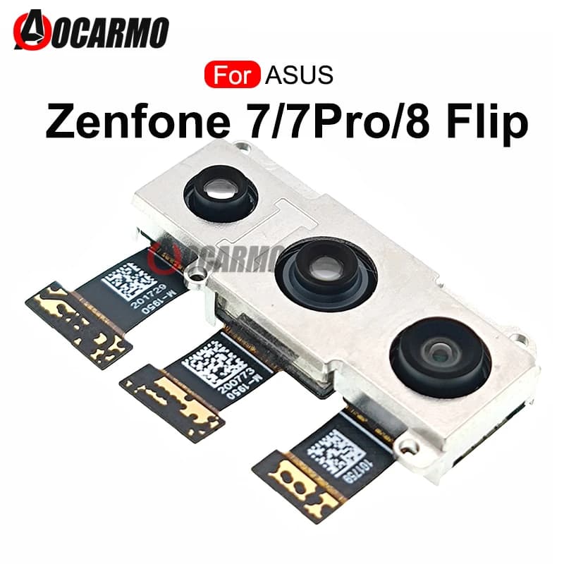 Aocarmo For ASUS Zenfone 7 7Pro Pro / Zenfone 8 Flip Rear Camera Back Big Cameras Camera Module Flex Cable Replacement Parts