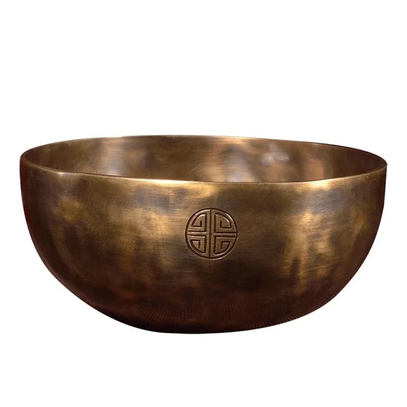 Buddha sound bowl coax the baby to sleep, engraved on all sides, full moon singing bowl sound bowl handmade baby soothing medita