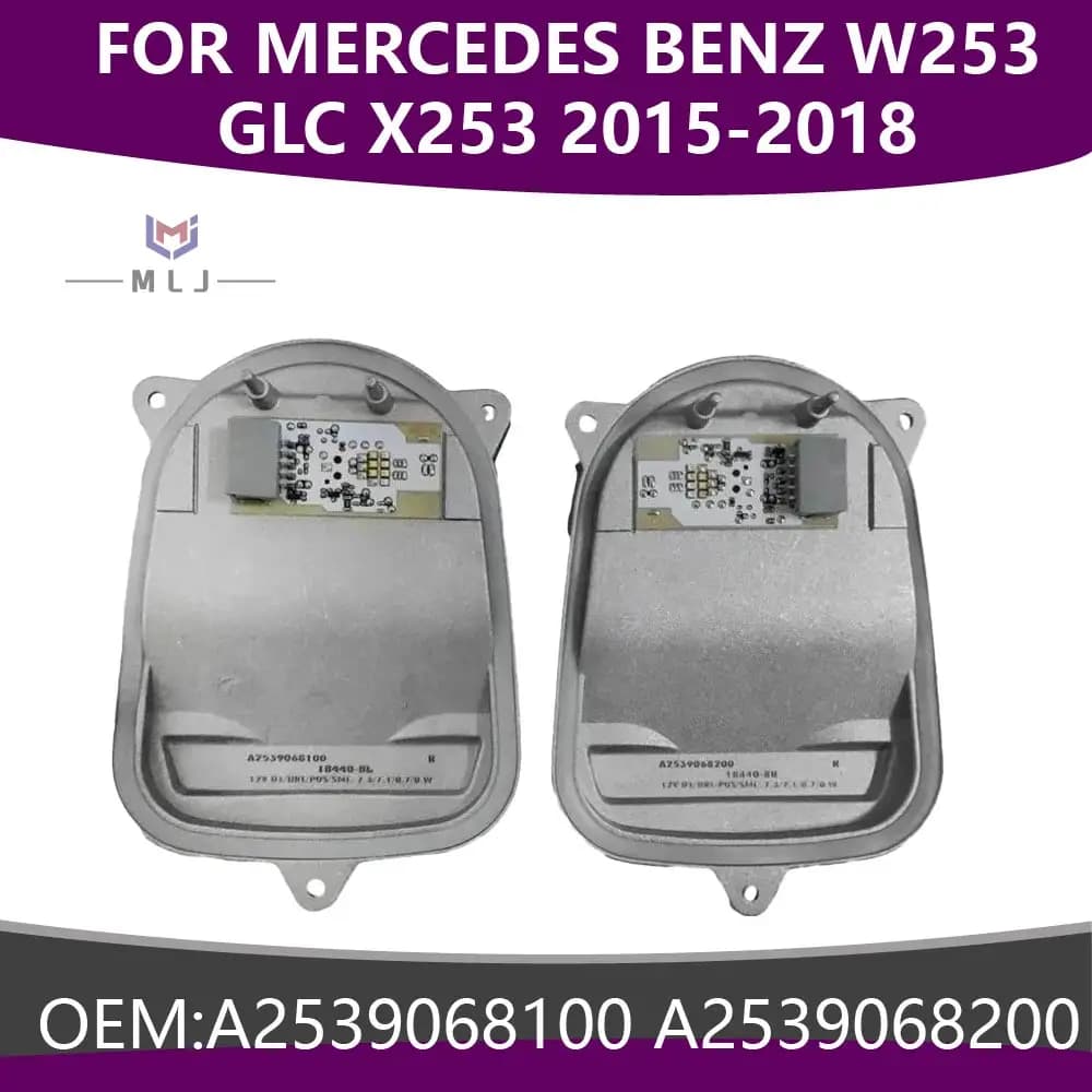 Modulo di controllo fari LED DRL A2539068100 A2539068200 per Mercedes Benz W253 GLC X253 2015-2018, ricambio per riparazione