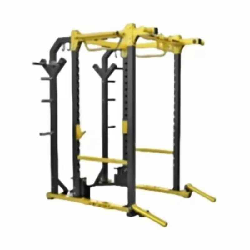 Home Gym squat sand with Power Rack adjustable with pull-up bar and safety arms