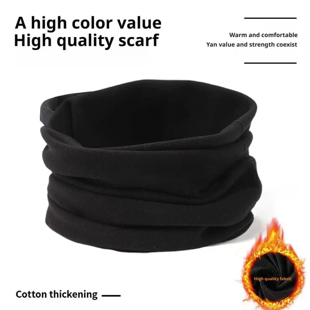 Sciarpa da ciclismo invernale Sciarpa da collo riscaldante in velluto Protezione pullover Coppia invernale Fazzoletto da collo versatile Mezza maschera